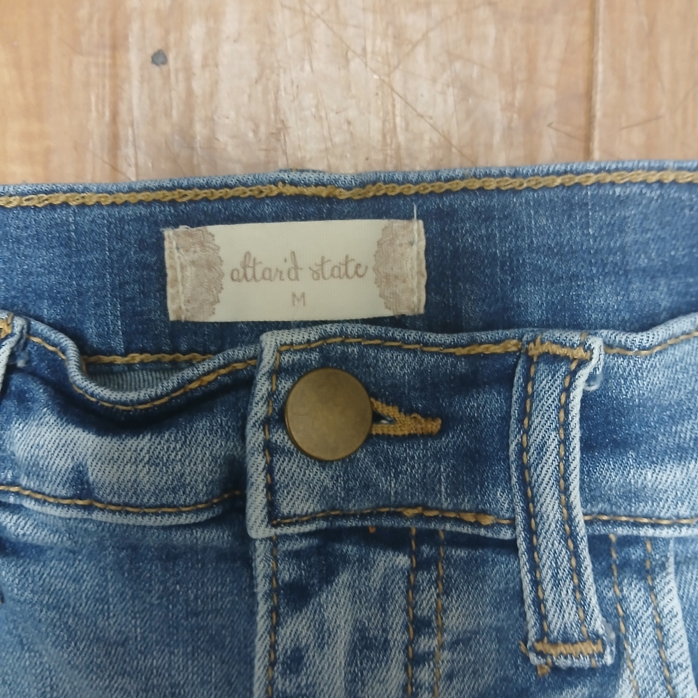 Altar'd State Distressed Jean Shorts - Picture 2 of 3